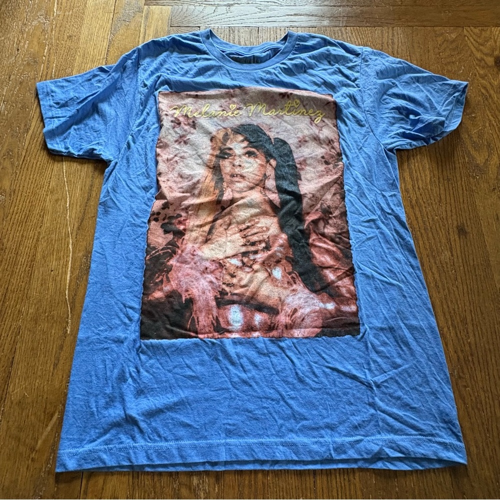 Melanie Martinez Blue Graphic T-Shirt Medium | Cry Baby Era Aesthetic Tee